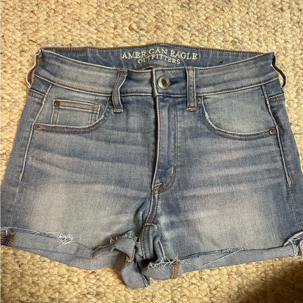 American Eagle Outfitters, Super Super Stretch, Hi-rise shortie shorts